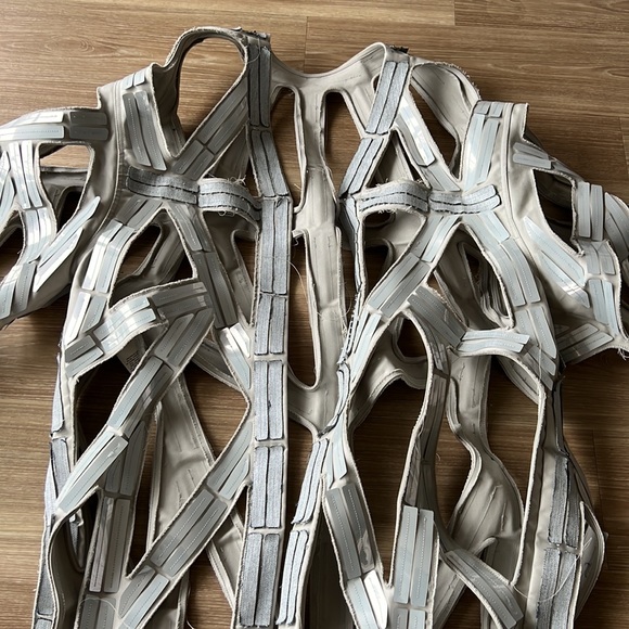 Rick Owens made Italy Oyster milk avant garde cut out Matrix statement over wear - Picture 7 of 17